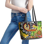 Panthers NRL Celebrating 50 Years of Naidoc Leather Tote Bag NAIDOC Week 2025 Aboriginal