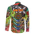 Personalised Panthers NRL Celebrating 50 Years of Naidoc Long Sleeve Button Shirt NAIDOC Week 2025 Aboriginal