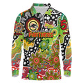 Personalised Panthers NRL Celebrating 50 Years of Naidoc Long Sleeve Polo Shirt NAIDOC Week 2025 Aboriginal