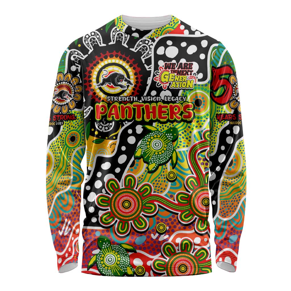 Personalised Panthers NRL Celebrating 50 Years of Naidoc Long Sleeve Shirt NAIDOC Week 2025 Aboriginal