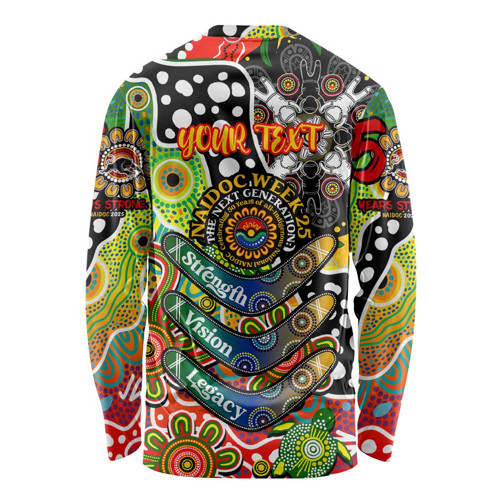 Personalised Panthers NRL Celebrating 50 Years of Naidoc Long Sleeve Shirt NAIDOC Week 2025 Aboriginal