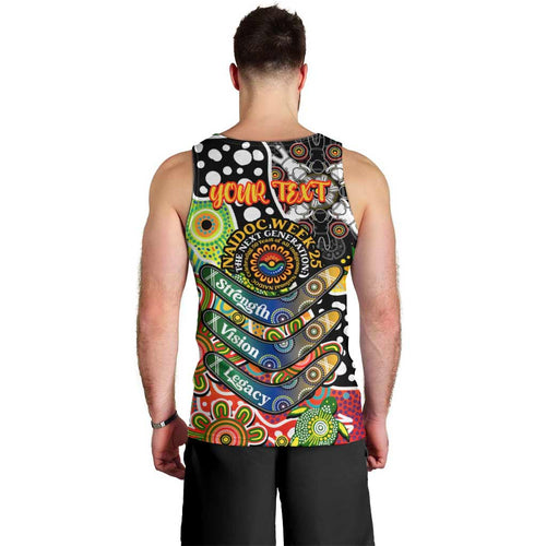 Personalised Panthers NRL Celebrating 50 Years of Naidoc Men Tank Top NAIDOC Week 2025 Aboriginal