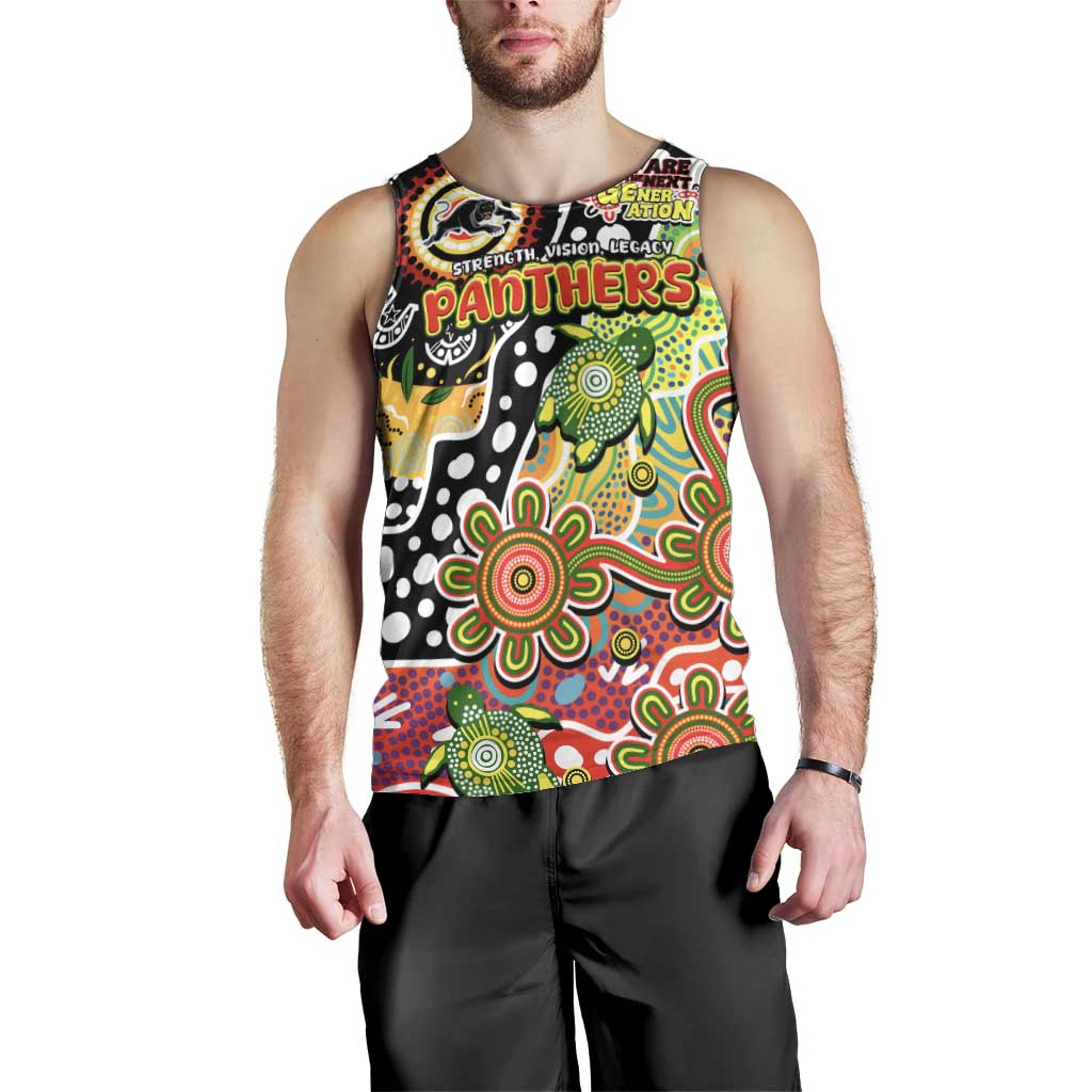 Personalised Panthers NRL Celebrating 50 Years of Naidoc Men Tank Top NAIDOC Week 2025 Aboriginal