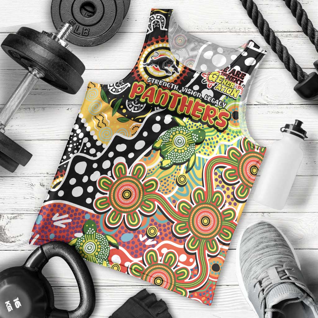 Personalised Panthers NRL Celebrating 50 Years of Naidoc Men Tank Top NAIDOC Week 2025 Aboriginal