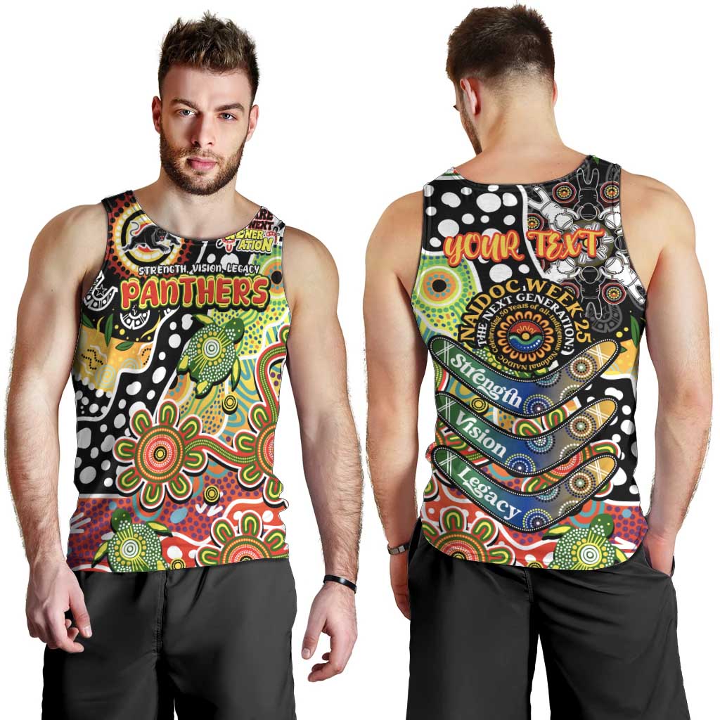 Personalised Panthers NRL Celebrating 50 Years of Naidoc Men Tank Top NAIDOC Week 2025 Aboriginal