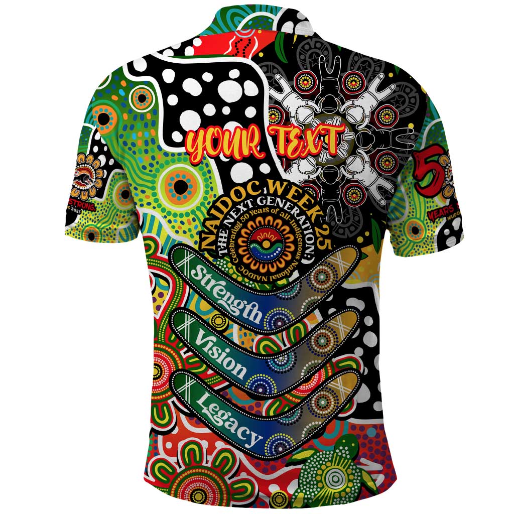 Personalised Panthers NRL Celebrating 50 Years of Naidoc Polo Shirt NAIDOC Week 2025 Aboriginal