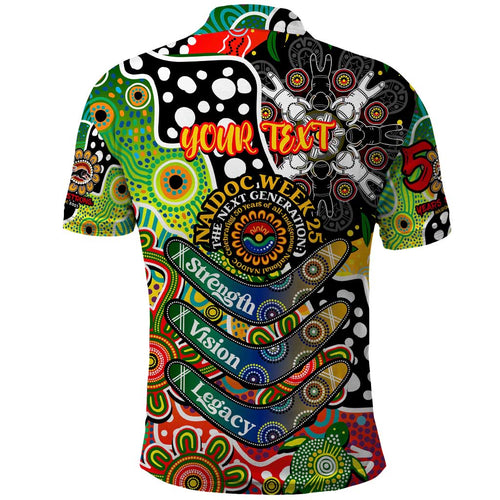 Personalised Panthers NRL Celebrating 50 Years of Naidoc Polo Shirt NAIDOC Week 2025 Aboriginal
