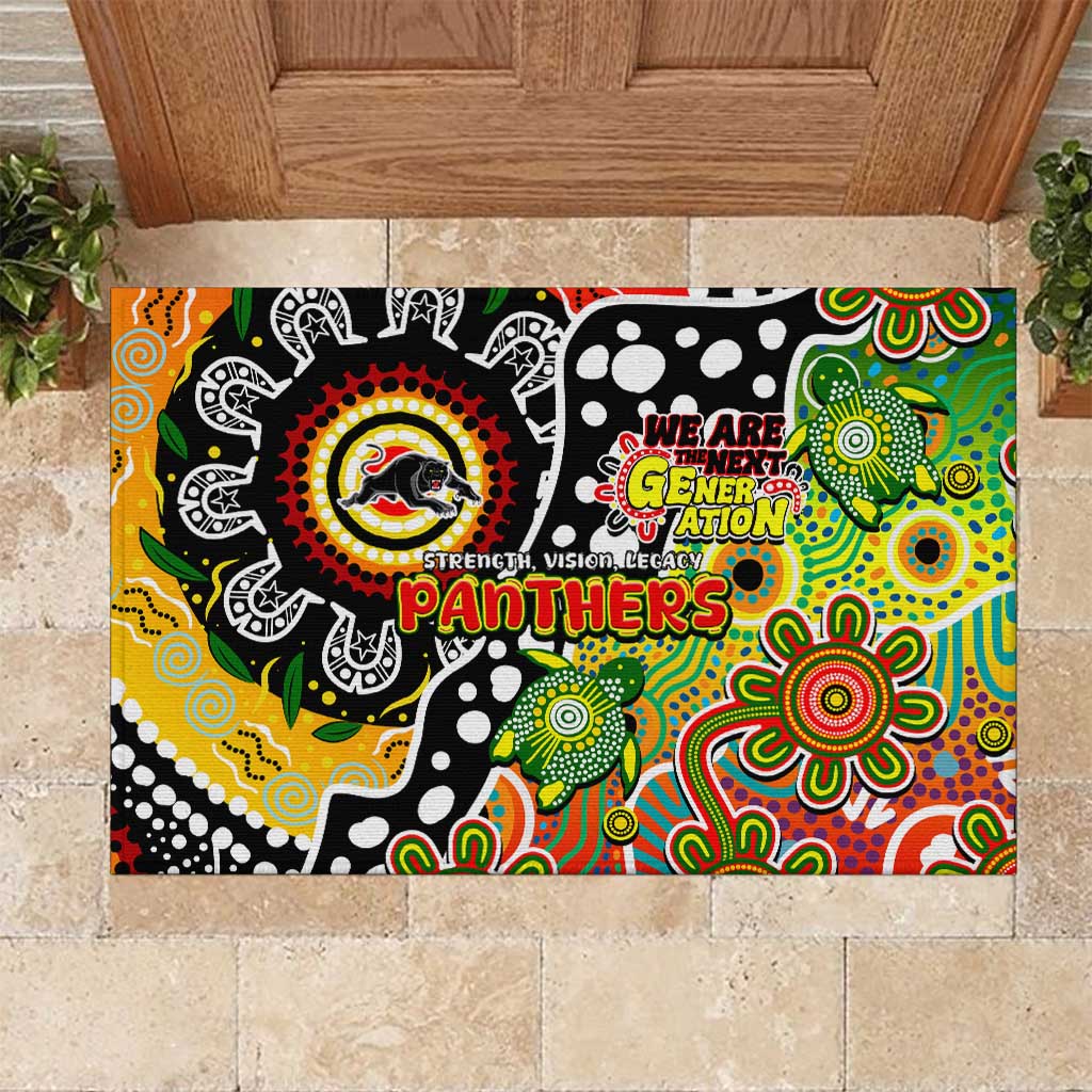 Panthers NRL Celebrating 50 Years of Naidoc Rubber Doormat NAIDOC Week 2025 Aboriginal