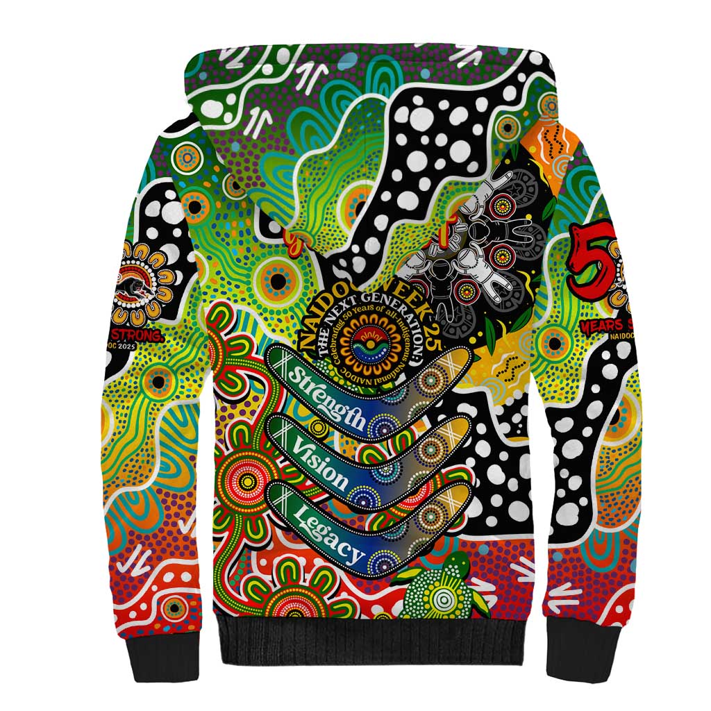 Personalised Panthers NRL Celebrating 50 Years of Naidoc Sherpa Hoodie NAIDOC Week 2025 Aboriginal