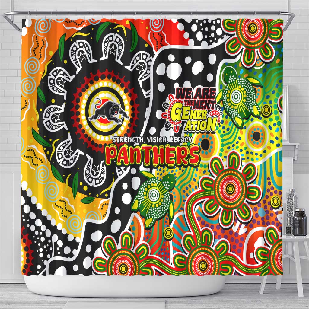Panthers NRL Celebrating 50 Years of Naidoc Shower Curtain NAIDOC Week 2025 Aboriginal