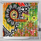Panthers NRL Celebrating 50 Years of Naidoc Shower Curtain NAIDOC Week 2025 Aboriginal