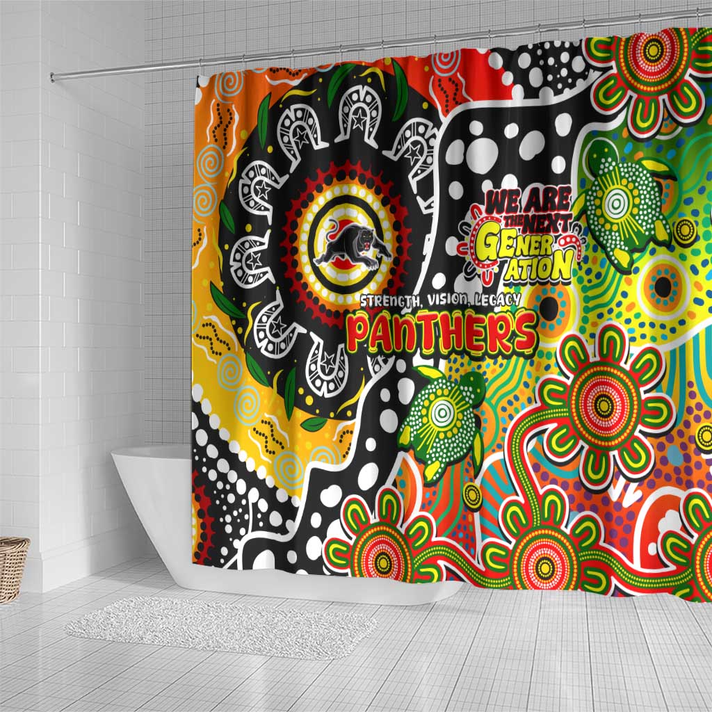 Panthers NRL Celebrating 50 Years of Naidoc Shower Curtain NAIDOC Week 2025 Aboriginal