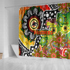 Panthers NRL Celebrating 50 Years of Naidoc Shower Curtain NAIDOC Week 2025 Aboriginal