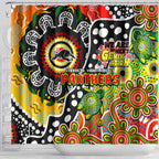 Panthers NRL Celebrating 50 Years of Naidoc Shower Curtain NAIDOC Week 2025 Aboriginal