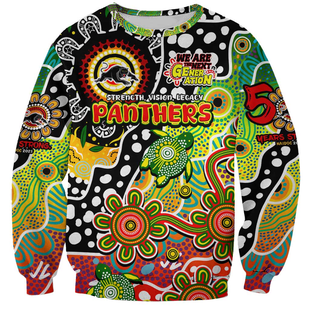 Personalised Panthers NRL Celebrating 50 Years of Naidoc Sweatshirt NAIDOC Week 2025 Aboriginal