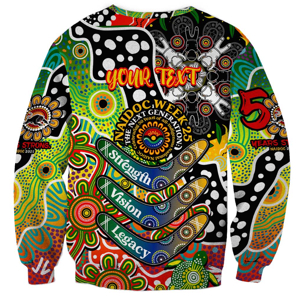 Personalised Panthers NRL Celebrating 50 Years of Naidoc Sweatshirt NAIDOC Week 2025 Aboriginal