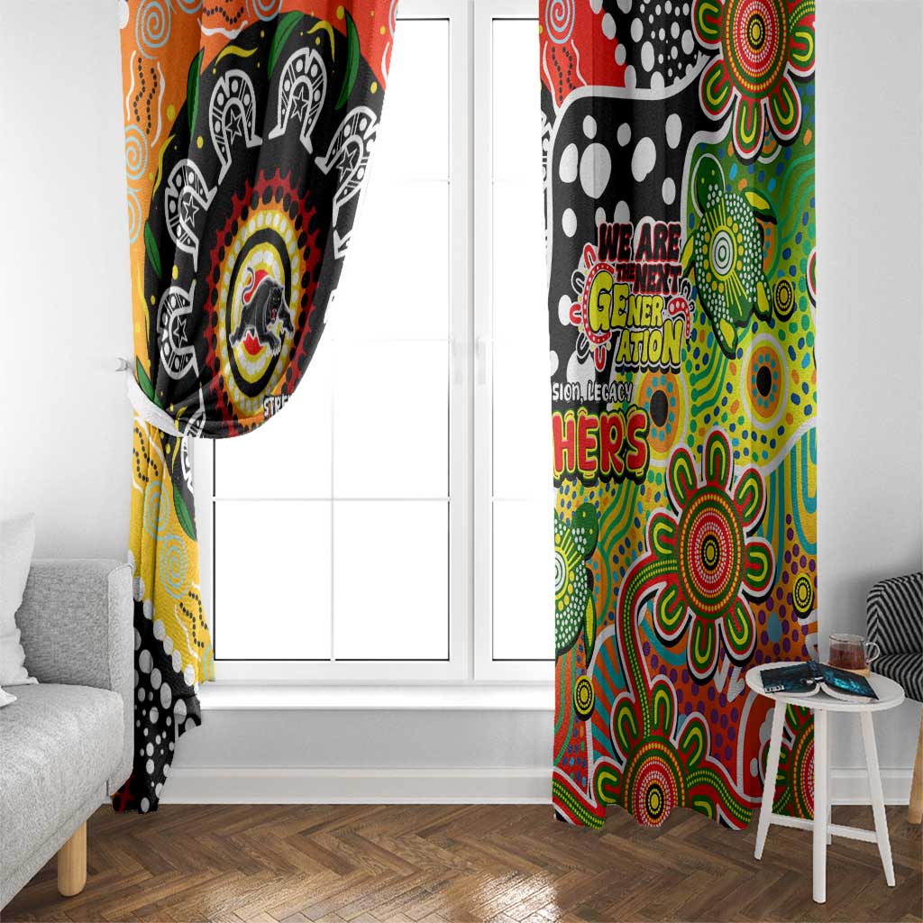 Panthers NRL Celebrating 50 Years of Naidoc Window Curtain NAIDOC Week 2025 Aboriginal