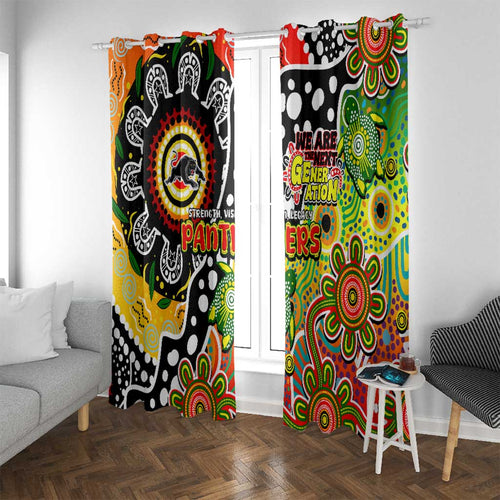 Panthers NRL Celebrating 50 Years of Naidoc Window Curtain NAIDOC Week 2025 Aboriginal