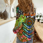 Personalised Panthers NRL Celebrating 50 Years of Naidoc Women Casual Shirt NAIDOC Week 2025 Aboriginal
