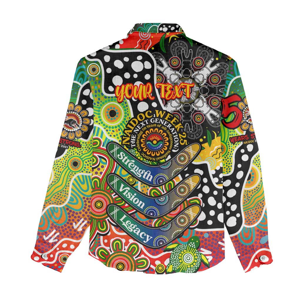 Personalised Panthers NRL Celebrating 50 Years of Naidoc Women Casual Shirt NAIDOC Week 2025 Aboriginal