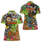 Personalised Panthers NRL Celebrating 50 Years of Naidoc Women Polo Shirt NAIDOC Week 2025 Aboriginal