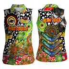 Personalised Panthers NRL Celebrating 50 Years of Naidoc Women Sleeveless Polo Shirt NAIDOC Week 2025 Aboriginal
