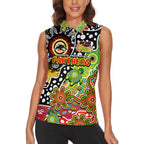 Personalised Panthers NRL Celebrating 50 Years of Naidoc Women Sleeveless Polo Shirt NAIDOC Week 2025 Aboriginal