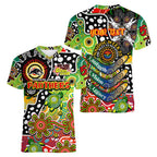 Personalised Panthers NRL Celebrating 50 Years of Naidoc Women V-Neck T-Shirt NAIDOC Week 2025 Aboriginal