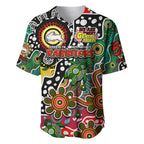Personalised Rabbitohs NRL Celebrating 50 Years of Naidoc Baseball Jersey NAIDOC Week 2025 Aboriginal