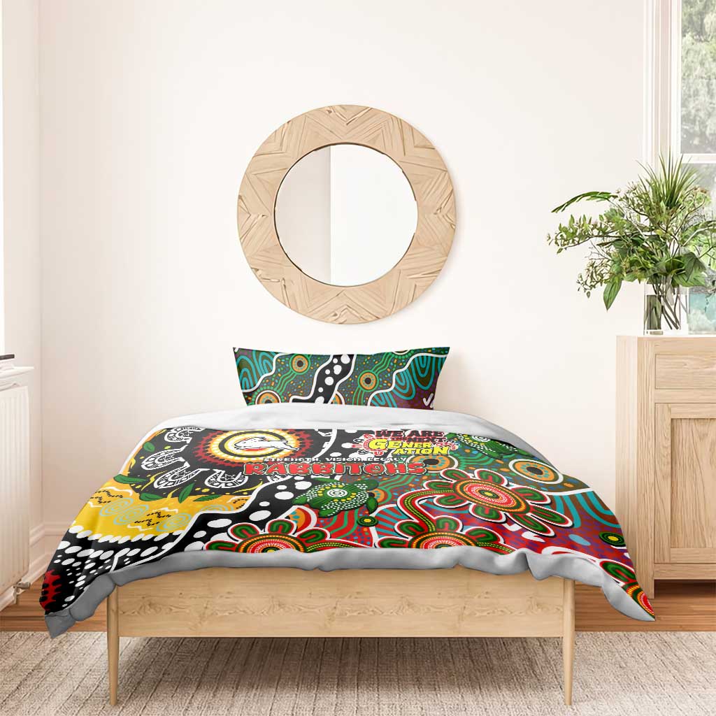 Rabbitohs NRL Celebrating 50 Years of Naidoc Bedding Set NAIDOC Week 2025 Aboriginal