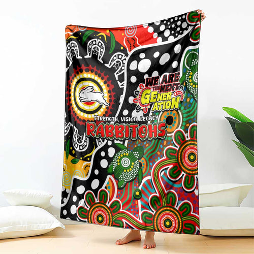 Rabbitohs NRL Celebrating 50 Years of Naidoc Blanket NAIDOC Week 2025 Aboriginal