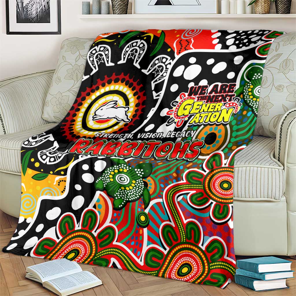 Rabbitohs NRL Celebrating 50 Years of Naidoc Blanket NAIDOC Week 2025 Aboriginal