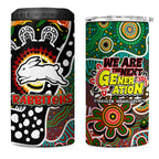 Rabbitohs NRL Celebrating 50 Years of Naidoc 4 in 1 Can Cooler Tumbler NAIDOC Week 2025 Aboriginal
