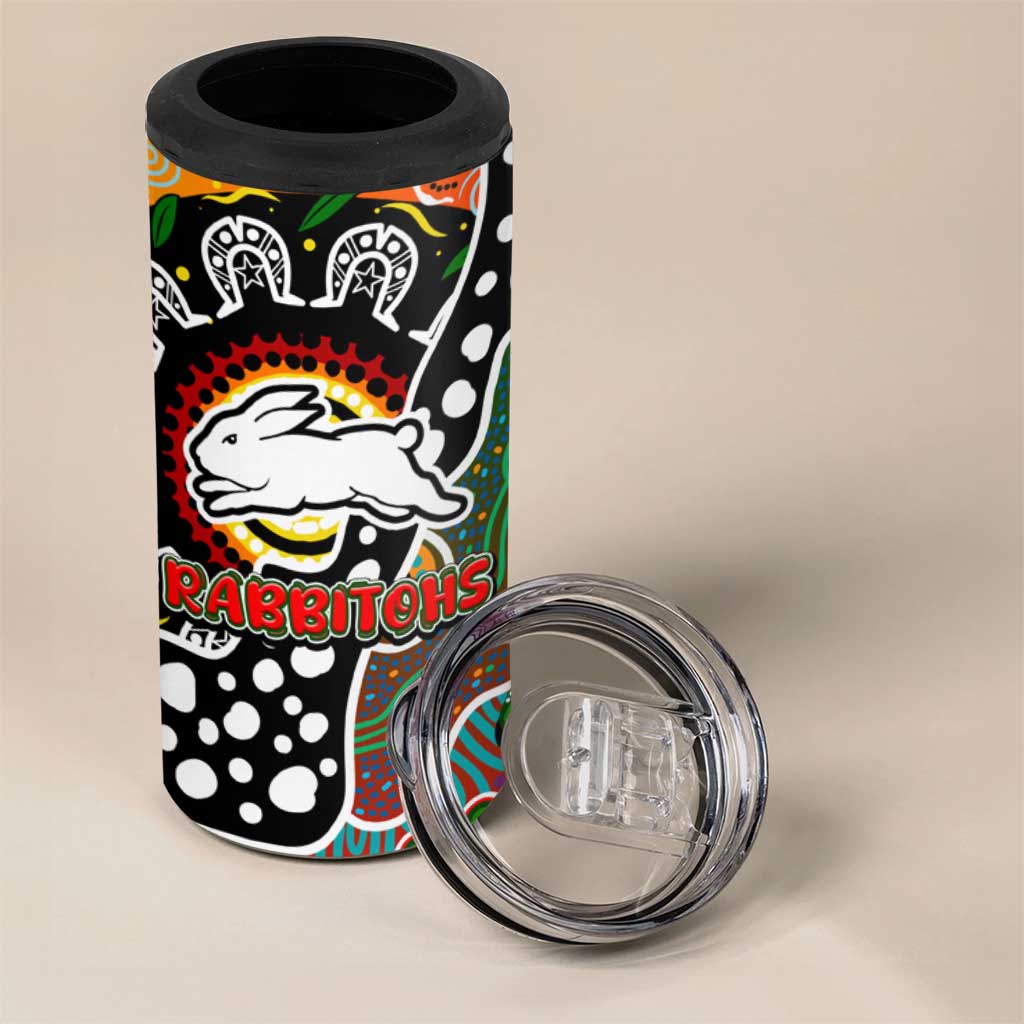 Rabbitohs NRL Celebrating 50 Years of Naidoc 4 in 1 Can Cooler Tumbler NAIDOC Week 2025 Aboriginal