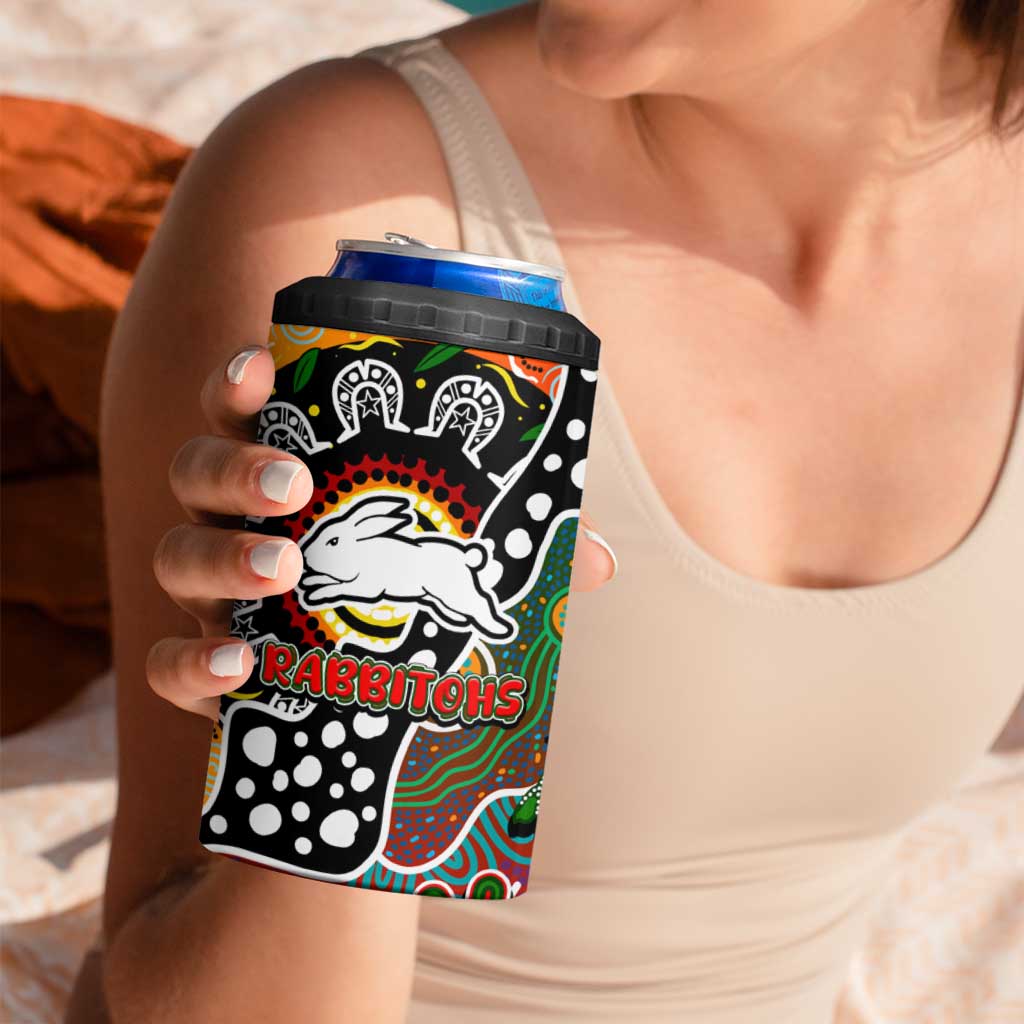Rabbitohs NRL Celebrating 50 Years of Naidoc 4 in 1 Can Cooler Tumbler NAIDOC Week 2025 Aboriginal