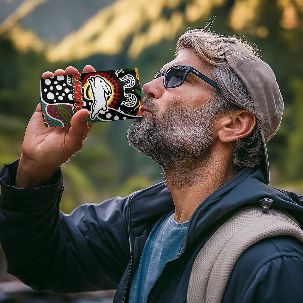 Rabbitohs NRL Celebrating 50 Years of Naidoc 4 in 1 Can Cooler Tumbler NAIDOC Week 2025 Aboriginal