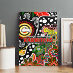 Rabbitohs NRL Celebrating 50 Years of Naidoc Canvas Wall Art NAIDOC Week 2025 Aboriginal
