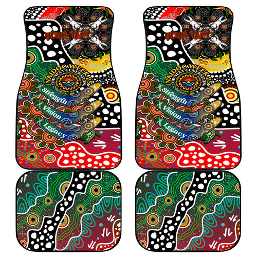 Rabbitohs NRL Celebrating 50 Years of Naidoc Car Mats NAIDOC Week 2025 Aboriginal