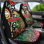 Rabbitohs NRL Celebrating 50 Years of Naidoc Car Seat Cover NAIDOC Week 2025 Aboriginal