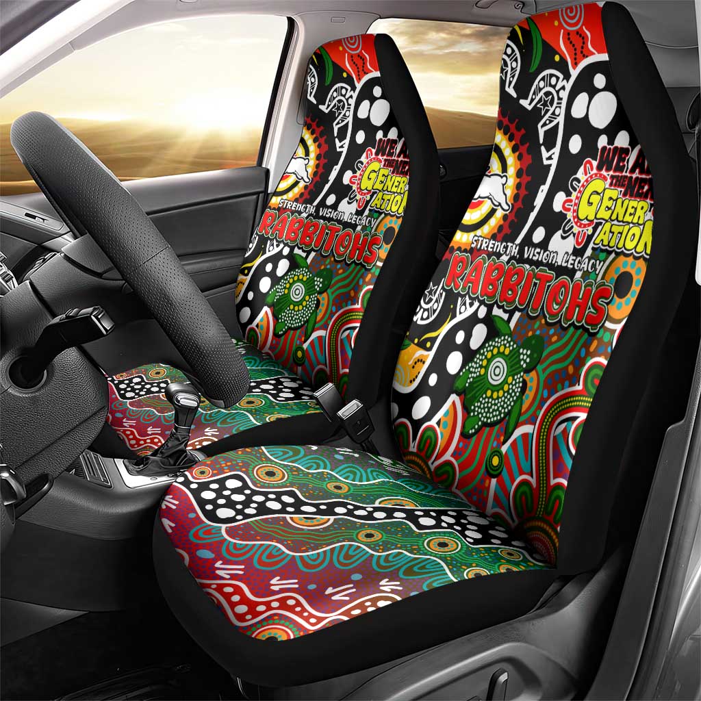 Rabbitohs NRL Celebrating 50 Years of Naidoc Car Seat Cover NAIDOC Week 2025 Aboriginal
