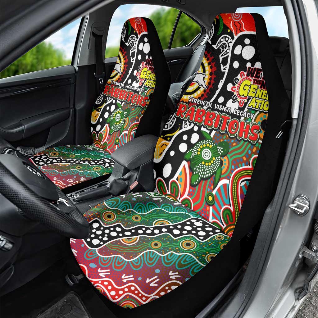 Rabbitohs NRL Celebrating 50 Years of Naidoc Car Seat Cover NAIDOC Week 2025 Aboriginal