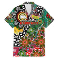 Personalised Rabbitohs NRL Celebrating 50 Years of Naidoc Family Matching Mermaid Dress and Hawaiian Shirt NAIDOC Week 2025 Aboriginal