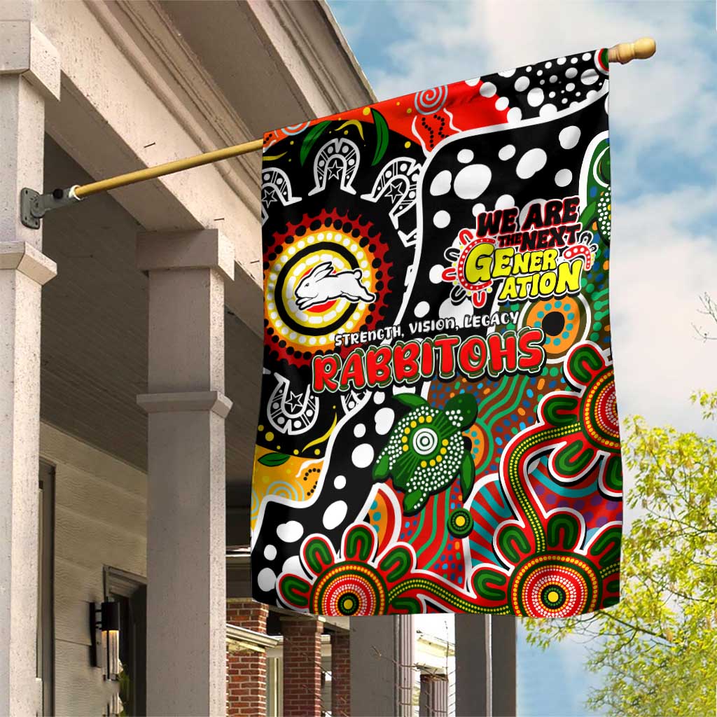 Rabbitohs NRL Celebrating 50 Years of Naidoc Garden Flag NAIDOC Week 2025 Aboriginal
