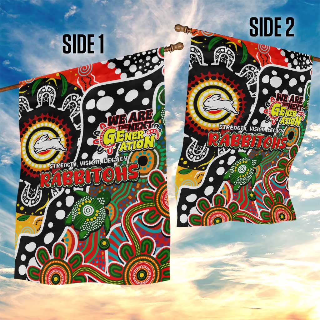 Rabbitohs NRL Celebrating 50 Years of Naidoc Garden Flag NAIDOC Week 2025 Aboriginal
