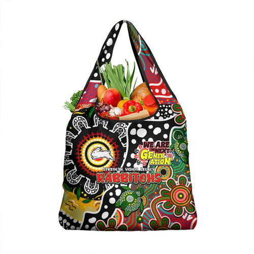 Rabbitohs NRL Celebrating 50 Years of Naidoc Grocery Bag NAIDOC Week 2025 Aboriginal