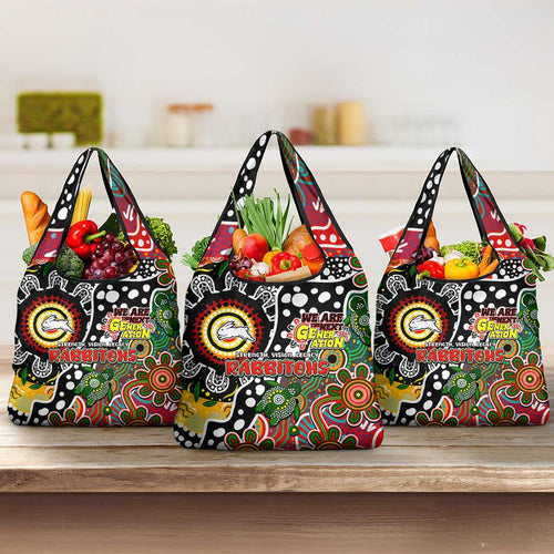 Rabbitohs NRL Celebrating 50 Years of Naidoc Grocery Bag NAIDOC Week 2025 Aboriginal