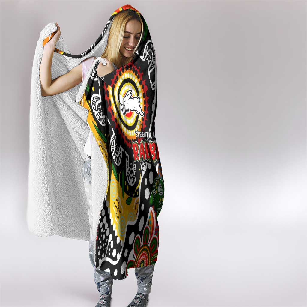 Rabbitohs NRL Celebrating 50 Years of Naidoc Hooded Blanket NAIDOC Week 2025 Aboriginal