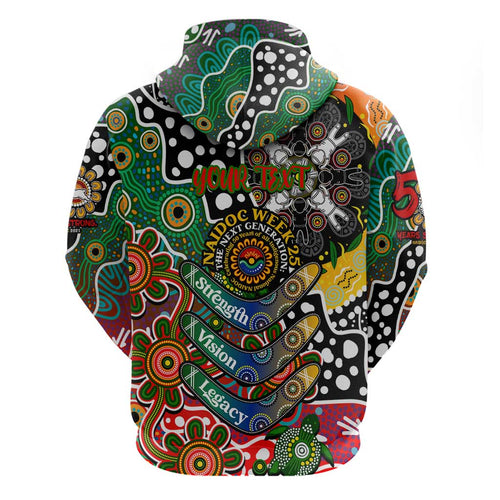 Personalised Rabbitohs NRL Celebrating 50 Years of Naidoc Hoodie NAIDOC Week 2025 Aboriginal