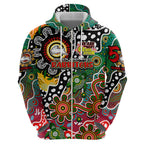Personalised Rabbitohs NRL Celebrating 50 Years of Naidoc Hoodie NAIDOC Week 2025 Aboriginal