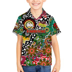 Personalised Rabbitohs NRL Celebrating 50 Years of Naidoc Kid Hawaiian Shirt NAIDOC Week 2025 Aboriginal